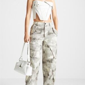 MANIERE DE VOIR CAMO CARGO PANTS SIZE 0